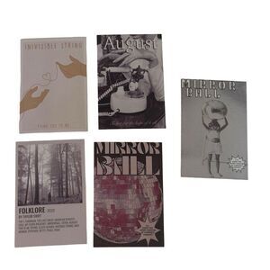 Taylor Swift Photo Cards LOMO Folklore 2020 6” x 4” set of 5